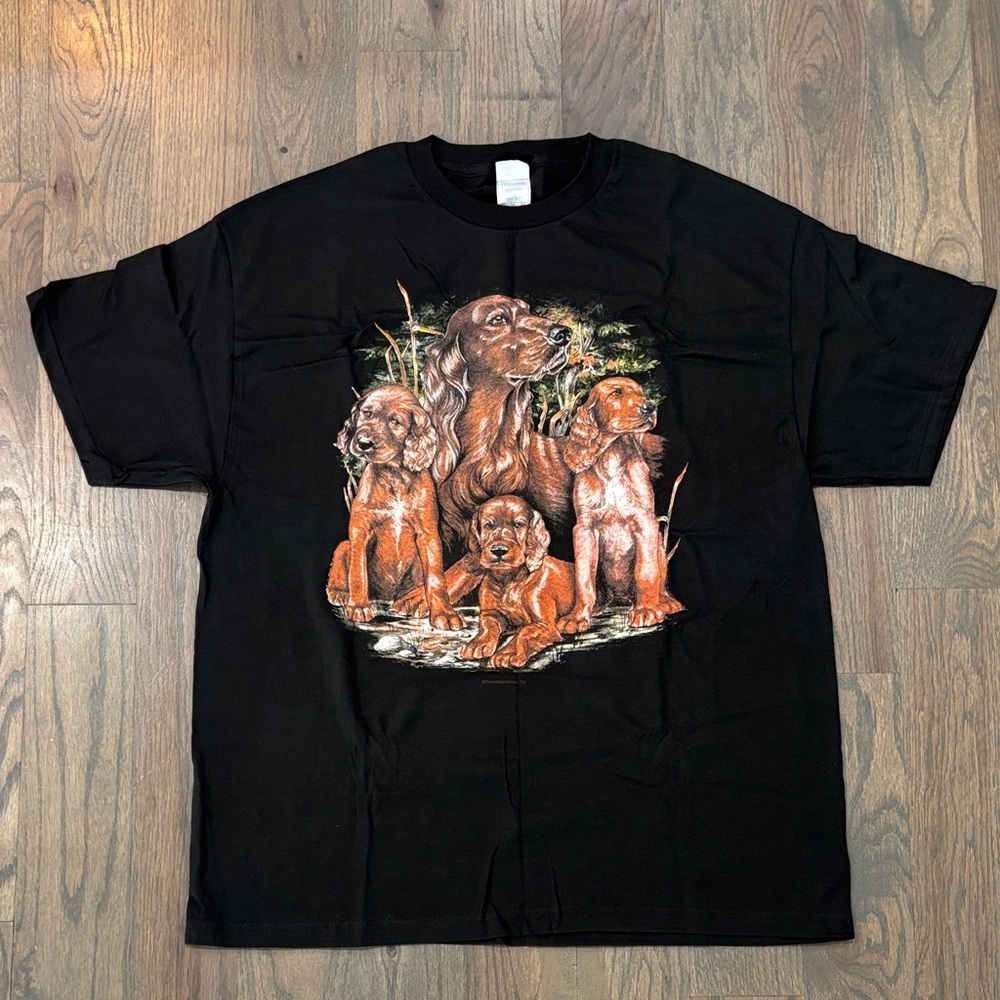 NWOT Red Retriever Dog T-shirt, Size XL, Excellent Condition